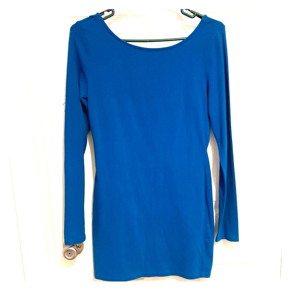 Bodycon long sleeve cross cross back F21 dress